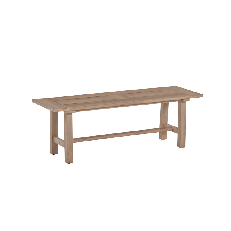 Banc d'extérieur rustique en bois d'acacia, Brun clair