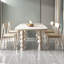 Ensemble de table de salle à manger rectangulaire en bois massif fritté pour 4 personnes-493777219-493777221