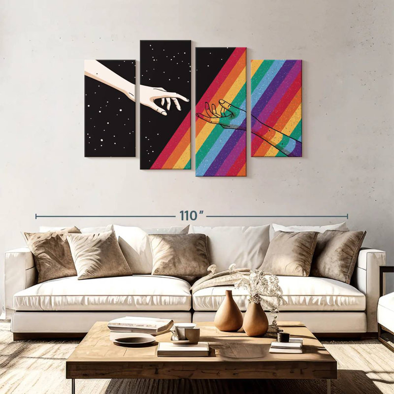 Khyir Pride Hands, 48" H x 75" W