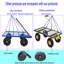 Les chariots de chariot de jardin pour outils facilitent le transport du bois de chauffage