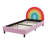 Alleyn Rainbow Design Upholstered Twin Platform Bed Cute Style Princess Bed