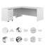 Ensemble de bureau d'ordinateur 3 pièces Office 500-83605582