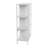 Scandinavian White Iron & Wood 6-Cube Bookshelf-106094219