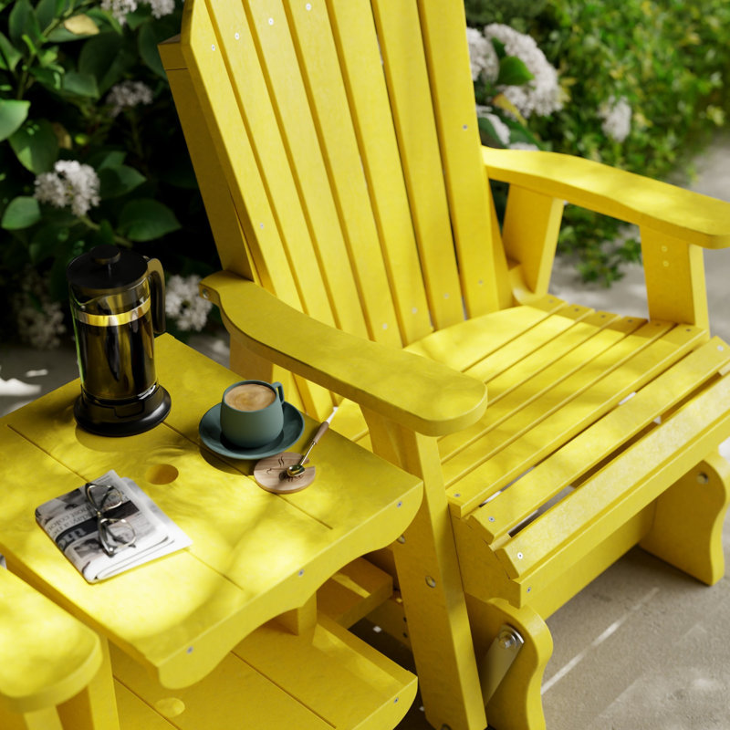 Ensemble de balançoire double Heritage Rock-A-Tee, Jaune citron