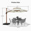 Epperly Round Wood Pattern Cantilever Umbrella with Base-608126245-606005847