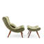 Bertita Upholstered Armless With Footstool-675378393