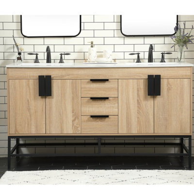 Ensemble de meuble-lavabo double 60 po Eugene