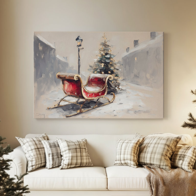 «Silver Promise of Manger» - Toile tendue avec châssis de qualité supérieure, H 12 po x l 18 po