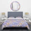 Ensemble de housse de couette à style mid-century floral botanique-138868998