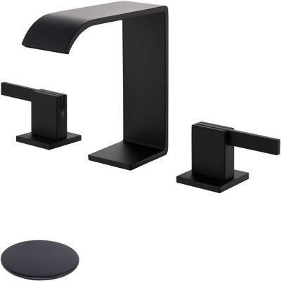 Robinet pour salle de bain à 2 poignées à 2 poignées avec drain