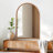 Anavaeh 35" H x 31" W Arched Solid Wood Vanity Mirror -337851661