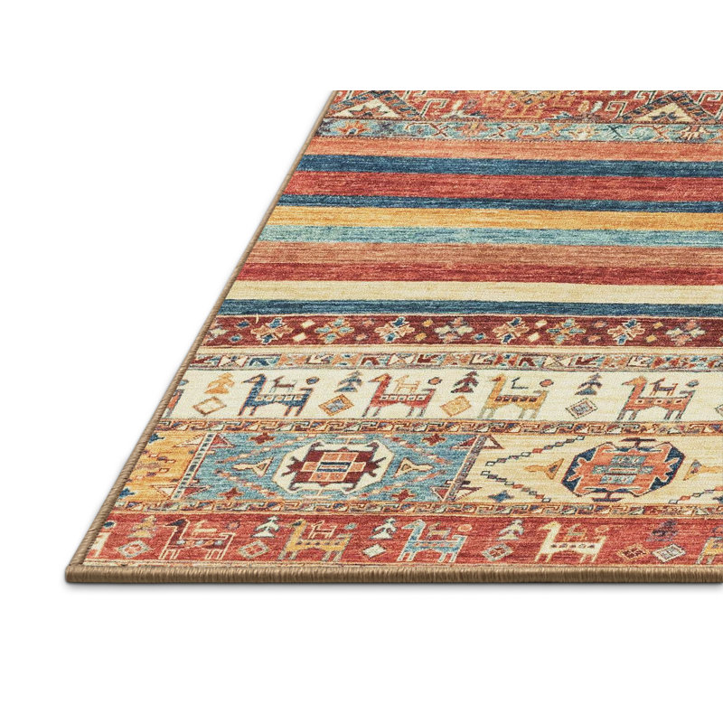 Abstract Indoor Rug, Rectangle 5' x 7'