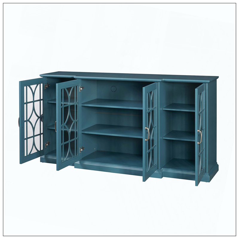 Buffet de rangement conçu avec tablettes réglables, convenant aux salons, aux entrées et aux salles d'étude