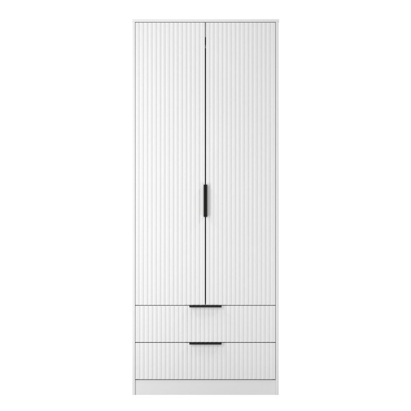 Takirra 2 Drawer Double Wardrobe, White