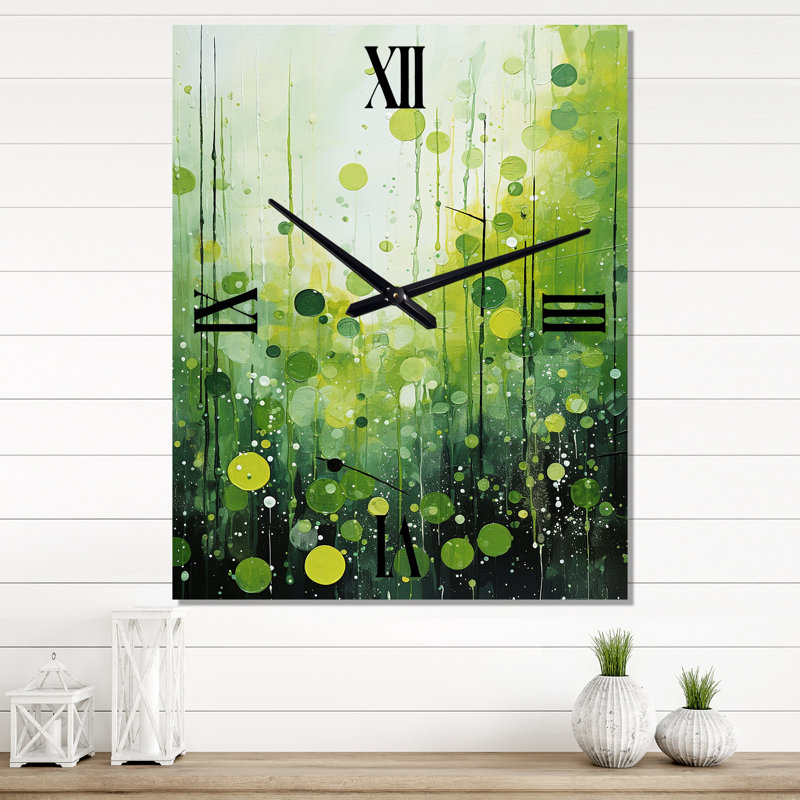 Horloge murale moderne Quartky Quarters Botanical II - Popart, Grand