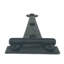 6-1/2" Rough Heart Cabinet Strap Hinge, Flush, Pair