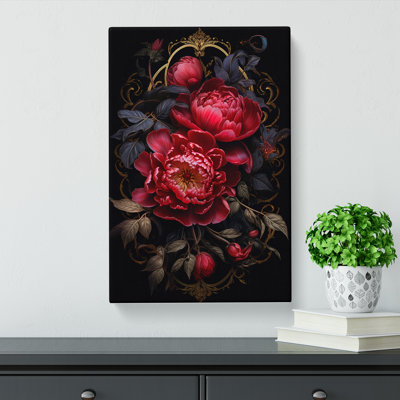 Peony Flower Gothic - No Frame Print