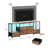 63" Industrial Tv Console Table With 6 Fabric Drawers And Open Shelves-603402687