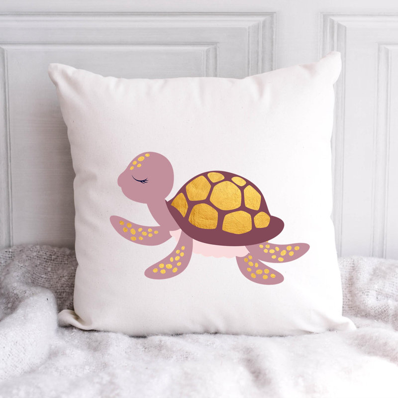 Nautical Sea Life_1 - Coussin décoratif en polyester inclus, H 18 po x l 18 po