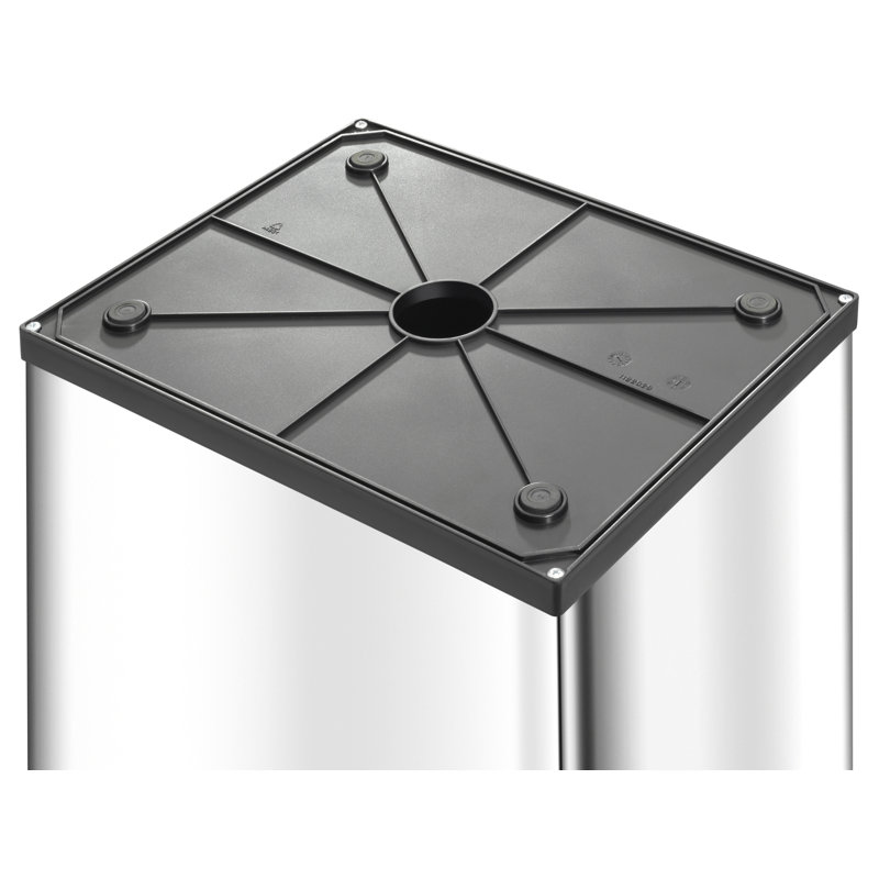 Poubelle 9,2 gallons Big Box, Argent