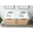 Charlyann 60'' Double Bathroom Vanity with Quartz Top-1191718675