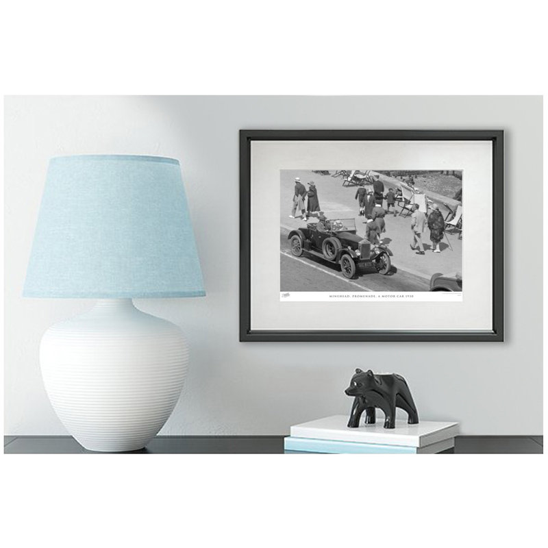 Minehead, Promenade, A Motor Car 1930 - Single Picture Frame Print, 40cm H x 50cm W x 2.3cm D