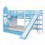 Castle Style Bunk Bed With 2 Drawers 3 Shelves And Slide-1107856967-1107856961