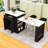 Extendable Kitchen Island with Storage Drawers, Double-Door Cabinet, Open Shelving and Breakfast Bar-47377127