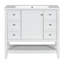 Meuble-lavabo 36 po avec lavabo, une armoire et trois tiroirs, panneau de bois massif et panneau de fibres à densité moyenne-739289384