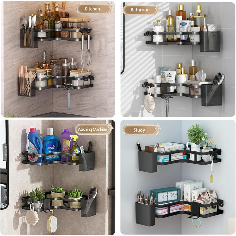 Arreguin Wall Stainless Steel Shower Shelf
