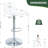 Juddson Acrylic Bar Stools With Mid Back, Adjustable Swivel Airlift Barstools Set Of 2, Counter Height Bar Stools For Kitchen Dining Pub Cafe (Clear)(Set of 2)-1373397413-1356322699