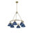Felda 6 - Light Steel Dimmable Cone Chandelier-99998924-99998913