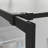 34" Walk-In Shower Screen Door For - Black Frame Clear Tempered Glass All Hardware Supplied Easy Door, 0.2" Adjustable Support Any Space