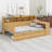 Wooden Daybed With Storage Shelves,Two Storage Drawers And Study Desk-1338937600