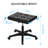 Mobile Footrest, Multi-Use Stool With Lockable Wheels, Under Desk Leg Rest Rolling Chair For Home Office, Adjustable Height Spa Salon Stool, Ottoman Foot Rest
