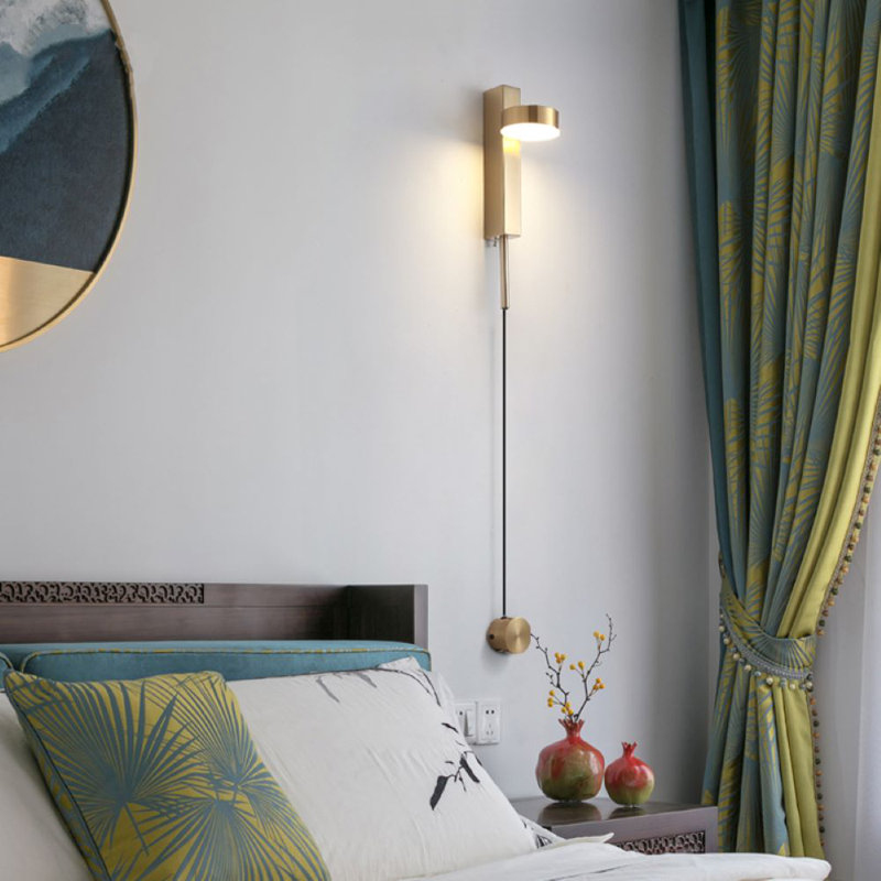 Wall Sconce, Dimmable, Gold