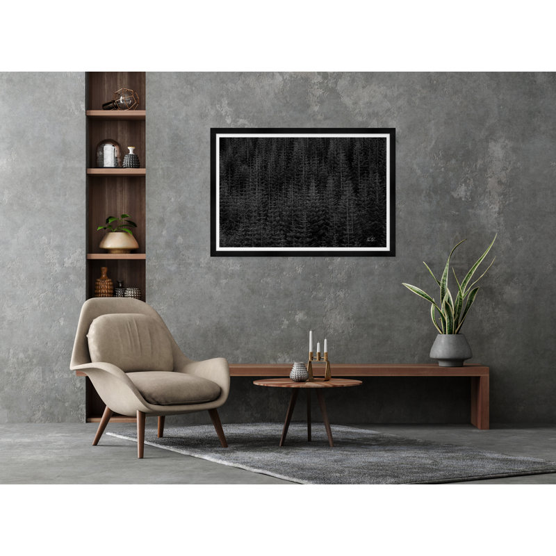 Among Static Pines Iii Print by Tim Klein