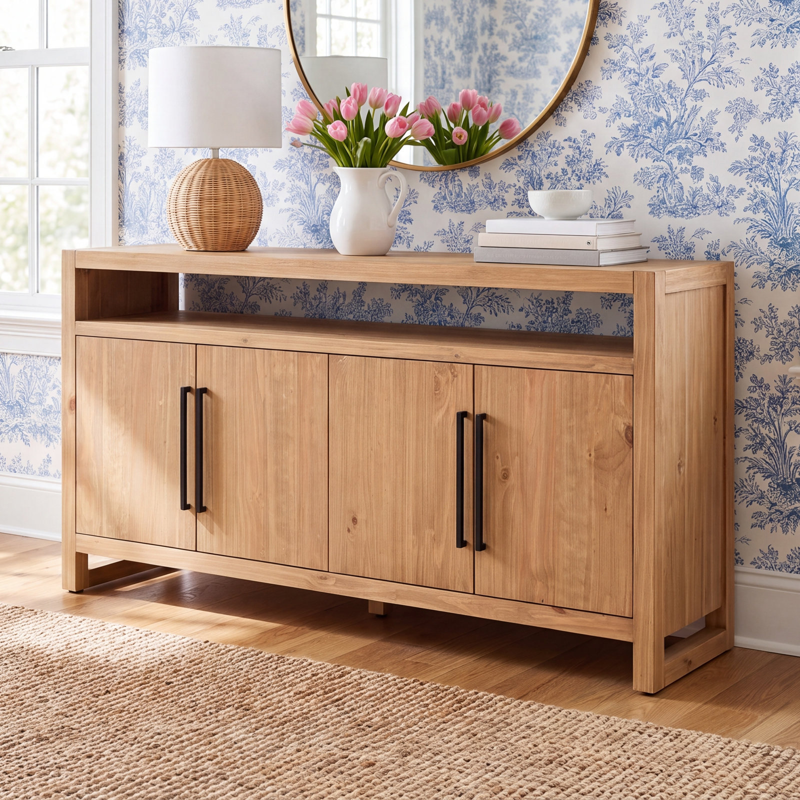 Modica 65'' Sideboard, Natural Brown