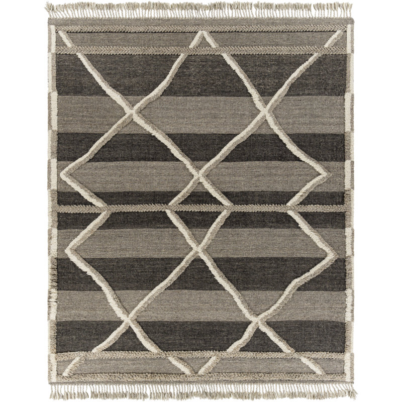 Wool Moroccan Area Rug, Rectangle 5' x 7'6"