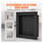VEVOR 16" x 16" Black Shower Niche Ready for Tile – Waterproof Recessed Wall Shelf Organizer with Sealed Protection & Easy Install Kit