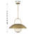 2-Light Wall Wall Sconce in Noble Brass-1782879147