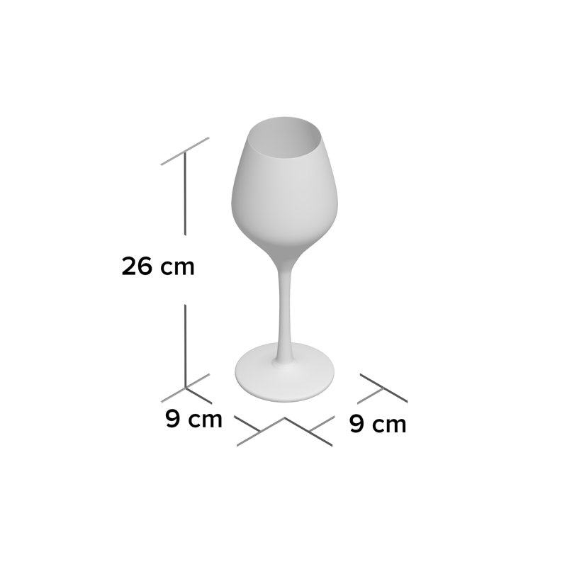 Hailee 620ml Handmade Wine Glass Set
