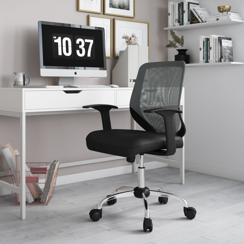 Grey Mid-Back Mesh Office Chair