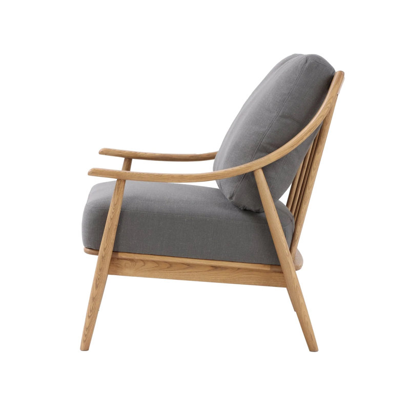 Fauteuil club en lin 24,8 po Barkha