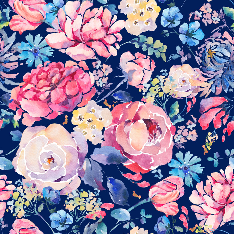 Utta Chrysanthemums And Roses - Wrapped Canvas Print, 51cm H x 51cm W x 3.8cm D