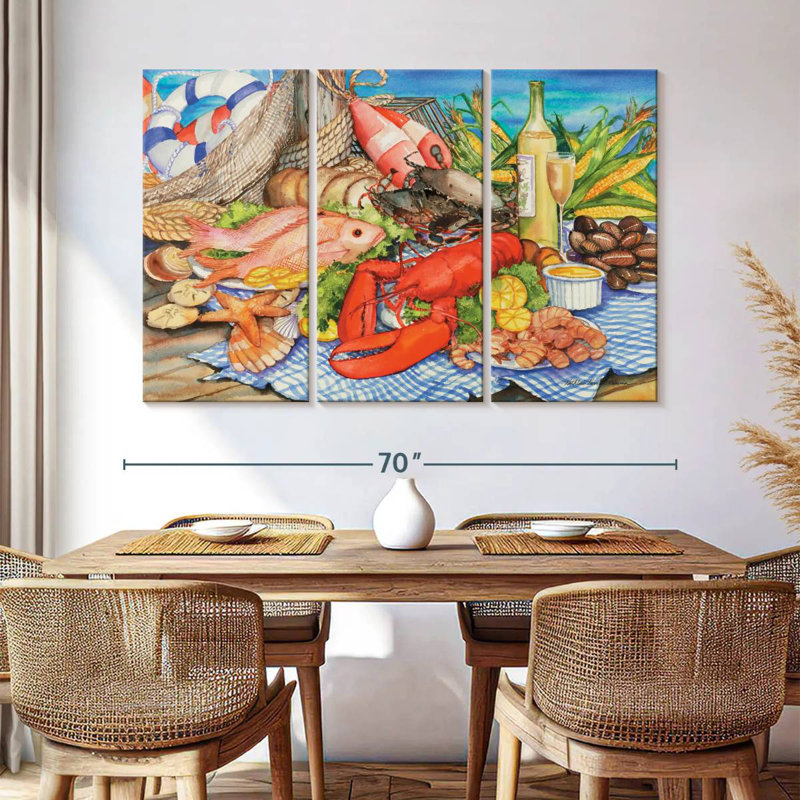 Yarlin Seafood Platter, 42" H x 65" W