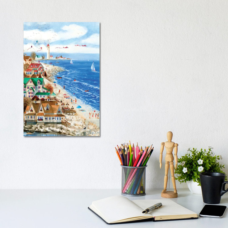 Beach Proposal 1 Piece Wall Art on Canvas, 30.48 cm H x 20.32 cm W x 1.905 cm D, Does Not Apply