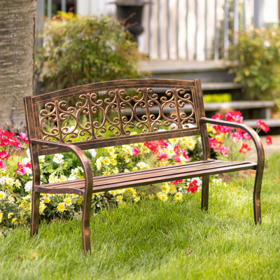 Banc de jardin en métal Montebello