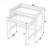 Lenny Gold 2 Piece Glass Nesting Tables