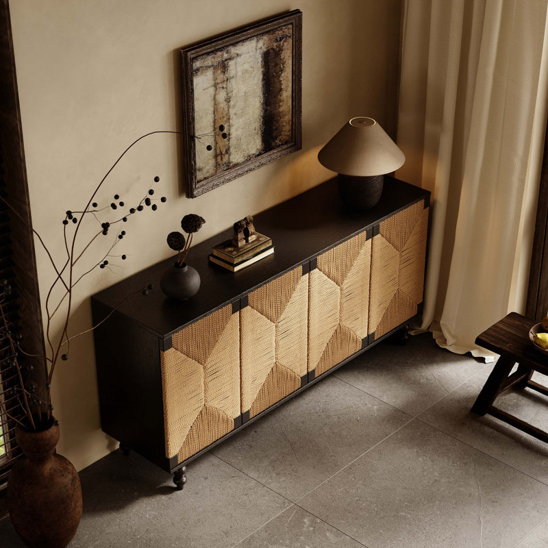 Meuble télé avec rangement Buffet Accent Natural